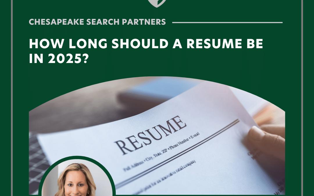 How Long Should a Resume Be in 2025?