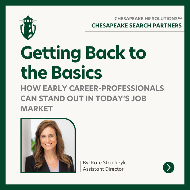 Kate Strzelczyk shares career advice for early-career professionals on standing out in today's job market by focusing on professional branding, networking, and relationship building.